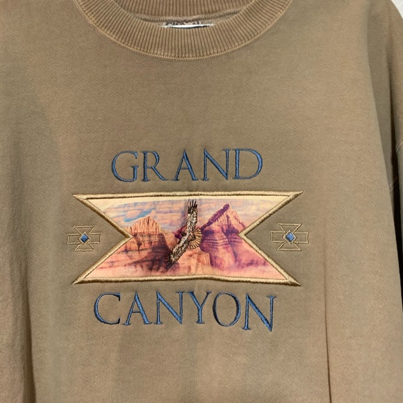 VTG Gildan Grand Canyon Scoop Neck Sweater - Picture 2 of 7